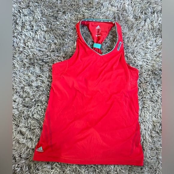 adidas Tops - 💕Women's Adidas Climalite
Supernova Coral & Blue Workout
Tank Sz. Xl